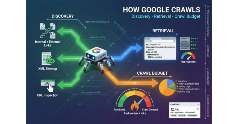 How Google Crawls the Web: Discovery, Retrieval, and Crawl Budget