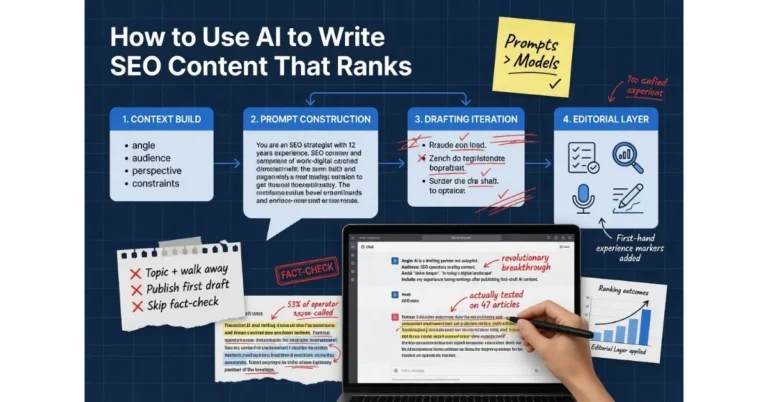 Image showing how to use ai to write content
