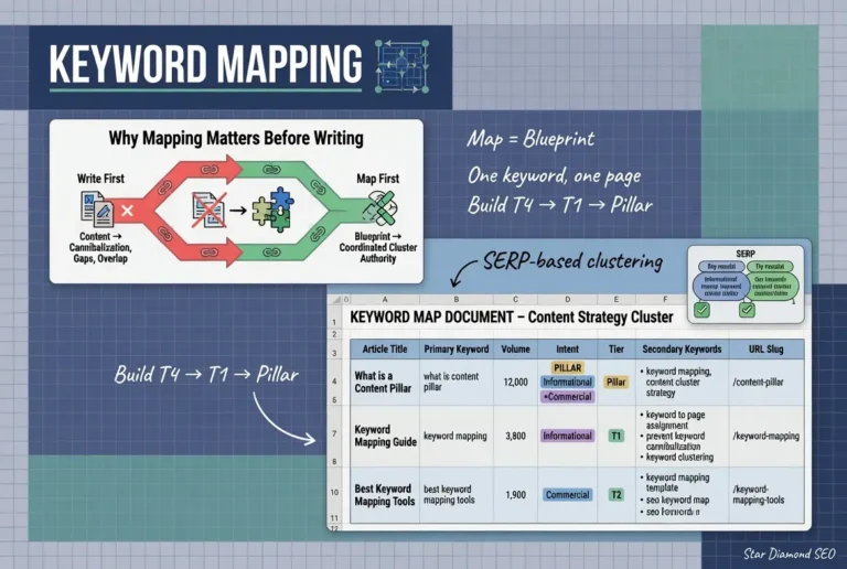 How to Map Keywords to a Content Pillar Structure