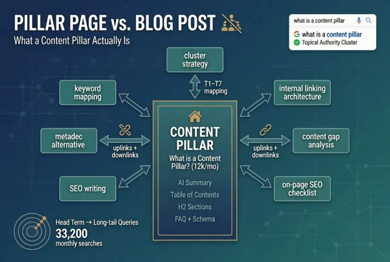 What Is a Content Pillar & How to Build One That Ranks