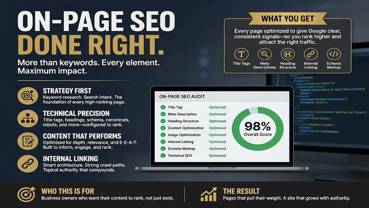 on-page SEO