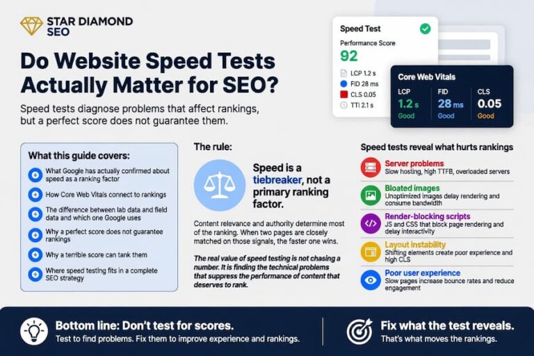 Do Website Speed Tests Actually Matter for SEO?